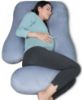 Picture of MOON PARK Pregnancy Pillows for Sleeping - U Shaped Full Body Maternity Pillow with Removable Cover - Support for Back, Legs, Belly, HIPS - 57 Inch Pregnancy Pillow for Women - Grey
