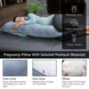 Picture of MOON PARK Pregnancy Pillows for Sleeping - U Shaped Full Body Maternity Pillow with Removable Cover - Support for Back, Legs, Belly, HIPS - 57 Inch Pregnancy Pillow for Women - Grey
