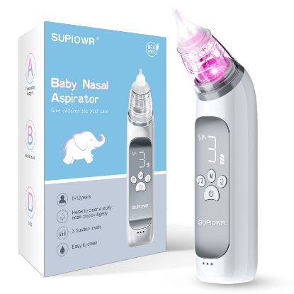 Picture of Nasal Aspirator for Baby,Electric Snot Sucker, Electric Nose Suction for Baby-Rechargable