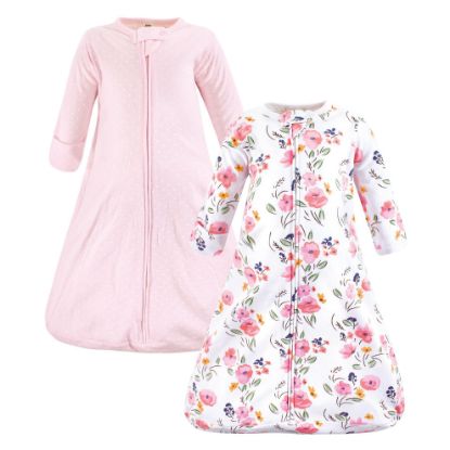 Picture of Hudson Baby Unisex Baby Cotton Wearable Sleeping Bag, Sack, Blanket, Floral Bouquet Long Sleeve, 12-18 Months