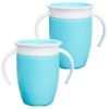 Picture of Munchkin Miracle 360 Cups for Toddlers sippy cups, toddler cups spill proof with Dentist Recommended Spoutless Design, BPA-Free Kids Cups, Easy to Clean, 7oz, 6 Months (Sky 2 Count)