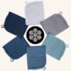 Picture of Baby Washcloths -100% Cotton Muslin Soft Baby Bath Wash Cloths and Absorbent Baby Wipes for Newborns Kids Girls and Boys - 12 Pack, 12x12 Inches - Slate, Grey, Navy Series