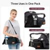 Picture of Momcozy Universal Stroller Organizer with Insulated Cup Holder Detachable Phone Bag & Shoulder Strap, Fits for Stroller like Uppababy, Baby Jogger, Britax, BOB, Umbrella and Pet Stroller