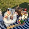 Picture of EKEPE Inflatable Baby Seat for Babies 3 Months & Up, Baby Floor Seats for Sitting Up, Baby Seats for Infants, Blow Up Baby Chair with Built in Air Pump - Cherries
