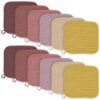 Picture of Baby Washcloths -100% Cotton Muslin Soft Baby Bath Wash Cloths and Absorbent Baby Wipes for Newborns Kids Girls and Boys - 12 Pack, 12x12 Inches - Brown, Honey, Bean Paste Series