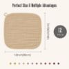 Picture of Baby Washcloths -100% Cotton Muslin Soft Baby Bath Wash Cloths and Absorbent Baby Wipes for Newborns Kids Girls and Boys - 12 Pack, 12x12 Inches - Brown, Honey, Bean Paste Series