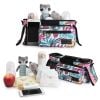 Picture of Momcozy Universal Stroller Organizer, 2 Insulated Cup Holders, Removable Zip Pocket, Adjustable Straps, Large Capacity Baby Essentials Compact Design, Fits Any Stroller (Multicolor)