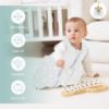 Picture of Cute Castle Baby Sleep Sack 0-6 Months - Lightweight 100% Cotton 2-Way Zipper TOG 0.5 Infant Wearable Blanket, Newborn Essentials Toddler Sleep Clothes, 3 Pack(Gray, Letters, Stars)