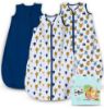 Picture of Cute Castle Baby Sleep Sack 0-6 Months - Lightweight 100% Cotton 2-Way Zipper TOG 0.5 Infant Wearable Blanket, Newborn Essentials Toddler Sleep Clothes, 3 Pack(Blue, Balloons, Animals)