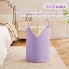 Picture of Artfeel Laundry Basket,Woven Cotton Rope Laundry Hamper,40L for Decorative Storage of Dirty Clothes,Toys and Blankets in Bathroom,Baby Room and Living Room