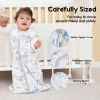 Picture of Yoofoss Baby Sleep Sack 0-6 Months 0.5 Tog Wearable Blanket for Baby, 3 Pack 100% Cotton Infant Toddler Sleeping Sack 2-Way Zipper Lightweight Sleepsack