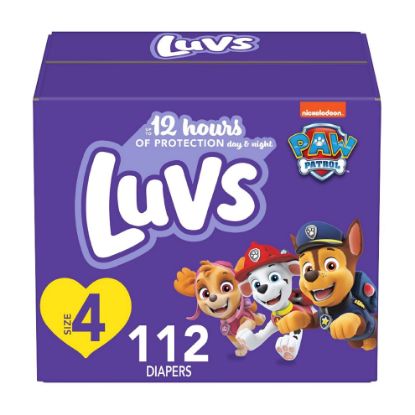 Picture of Luvs Diapers - Size 4, 112 Count, Paw Patrol Disposable Baby Diapers