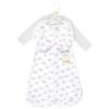 Picture of Hudson Baby Unisex Baby Cotton Wearable Sleeping Bag, Sack, Blanket, Lilac Elephants Long Sleeve, 0-3 Months