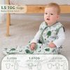 Picture of Yoofoss Baby Sleep Sack 0-6 Months with Plush Dots Lining, 2 Pack TOG 1.5 Fleece Baby Wearable Blanket with 2-Way Zipper, Cotton Fabric Toddler Sleeping Sack, (Small)