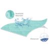 Picture of 2 Pack Pack and Play Mattress Protector Sheets Fitted Waterproof Playard Mattress Pad Cover, Compatible with Graco Pack n Play & Dream On Me & Pamo Babe, Playpen/Playard Sheet, Pink&Aqua, 39" x 27"