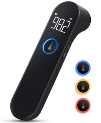 Picture of No-Touch Forehead Thermometer for Adults and Kids, Fast Accurate Baby Thermometer with Fever Alarm & Mute Mode, FSA HSA Eligible - Take Quick Temperature Easily