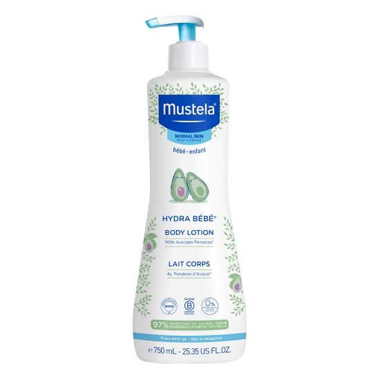 Picture of Mustela Hydra Bebe Body Lotion - Daily Moisturizing Baby Lotion with Natural Avocado, Jojoba & Sunflower Oil - 25.35 fl. oz.
