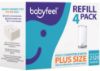 Picture of Babyfeel Refills Compatible with DEKOR PLUS Diaper Pails | 4 Pack | Exclusive 30% Extra Thickness | Diaper Pail Refills with Powerful Odor Elimination | Fresh Powder Scent | Holds up to 2320 Diapers