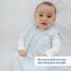 Picture of HALO SleepSack, 100% Cotton Wearable Blanket, Swaddle Transition Sleeping Bag, TOG 0.5, Woodland Etch Blue, Large, 12-18 Months