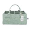 Picture of Parker Baby Diaper Caddy - Nursery Storage Bin and Car Organizer for Diapers and Baby Wipes - Sage Green, Large