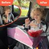 Picture of PILLANI Kids Travel Tray for Car - Car Seat Tray for Kids Travel, Road Trip Essentials, Carseat Table for Roadtrip Activities - Must Have Toddler Lap Desk Organizer for Airplane - Car Accessories