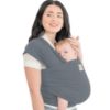 Picture of KeaBabies Baby Wrap Carrier - All in 1 Original Baby Carrier Newborn to Toddler Sling, Easy to Wear, Hands Free Bonding, Lightweight, Breathable Infant Wraps (Midnight Gray)