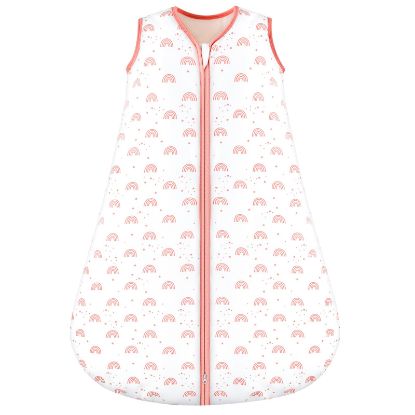 Picture of Unnivoll Baby Wearable Blanket TOG 2.5 Winter Sleep Sack 12-18 Months, 100% Cotton Toodler Sleeping Sack with 2-Way Zipper Warm Soft Pink
