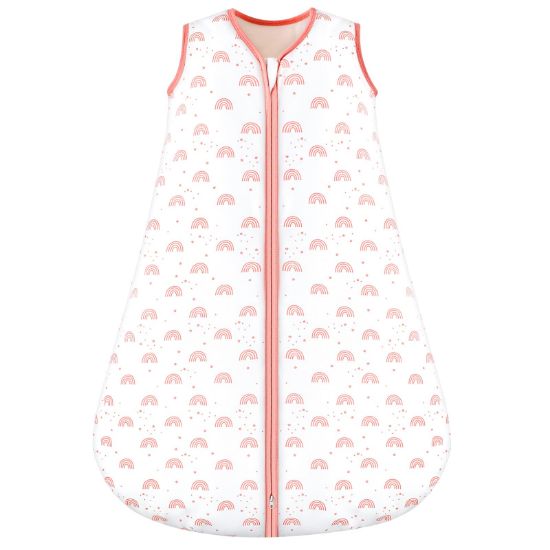 Picture of Unnivoll Baby Wearable Blanket TOG 2.5 Winter Sleep Sack 12-18 Months, 100% Cotton Toodler Sleeping Sack with 2-Way Zipper Warm Soft Pink