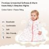 Picture of Unnivoll Baby Wearable Blanket TOG 2.5 Winter Sleep Sack 12-18 Months, 100% Cotton Toodler Sleeping Sack with 2-Way Zipper Warm Soft Pink