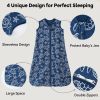 Picture of Unnivoll Baby Sleep Sack 0-6 Months 0.5 Tog Wearable Blanket Baby, 3 Pack 100% Cotton Lightweight Sleeping Sack with 2-Way Zipper for Newborn Infant Shark