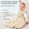 Picture of Unnivoll Baby Sleep Sack 12-18 Months TOG 2.5 Winter Baby Wearable Blanket, 100% Cotton Fabric Toddler Sleeping Sack 2-Way Zipper Quilted Baby Sleep Bag, Warm Soft Apricot