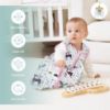 Picture of Cute Castle Baby Sleep Sack 12-18 Months - Lightweight 100% Cotton 2-Way Zipper TOG 0.5 Infant Wearable Blanket, Newborn Essentials Toddler Sleep Clothes (3 Pack Pink)