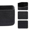 Picture of MiniArk Shelf Storage Baskets for Organizing | Closet Organizer Bins | Small Toy Basket | Woven Rope Baskets | Cube Decorative Box | Shallow Basket | 11.5x7.5x4.7” | 3 Packs Black