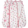 Picture of Yoofoss Baby Sleep Sack 6-12 Months with Plush Dots, 2 Pack TOG 1.5 Fleece Baby Wearable Blanket with 2-Way Zipper, Cotton Fabric Toddler Sleeping Sack, (Medium)