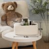 Picture of MiniArk Shelf Storage Baskets for Organizing | Closet Organizer Bins | Small Toy Basket | Woven Rope Baskets | Cube Decorative Box | Shallow Basket | 11.5x7.5x4.7” | 3 Packs Off White