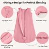 Picture of Unnivoll Baby Sleep Sack 18-24 Months TOG 2.5 Winter Baby Wearable Blanket, 100% Cotton Fabric Toddler Sleeping Sack 2-Way Zipper Quilted Baby Sleep Bag, Warm Soft Bean Paste
