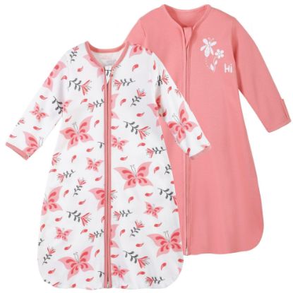 Picture of Yoofoss Baby Sleep Sack 12-18 Months Long Sleeve Wearable Blanket Baby 100% Cotton 2-Way Zipper 0.5 Tog Toddler Sleeping Sack, Lightweight(Large)