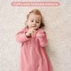 Picture of Yoofoss Baby Sleep Sack 12-18 Months Long Sleeve Wearable Blanket Baby 100% Cotton 2-Way Zipper 0.5 Tog Toddler Sleeping Sack, Lightweight(Large)