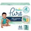 Picture of Pampers Baby Diapers - Pure Protection - Size 3, 66 Count, for up to 100% Leakproof, Premium Plant-based Skin Protection