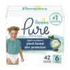 Picture of Pampers Baby Diapers - Pure Protection - Size 6, 42 Count, for up to 100% Leakproof, Premium Plant-based Skin Protection