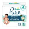 Picture of Pampers Baby Diapers - Pure Protection - Size 1, 82 Count, for up to 100% Leakproof, Premium Plant-based Skin Protection