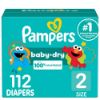 Picture of Pampers Diapers - Baby Dry - Size 2, 112 Count, Absorbent Disposable Infant Diaper (Packaging May Vary)