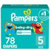 Picture of Pampers Diapers - Baby Dry - Size 5, 78 Count, Absorbent Disposable Infant Diaper (Packaging May Vary)