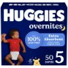Picture of Huggies Overnites Size 5 Overnight Diapers (27+ lbs), 50 Ct, Packaging May Vary