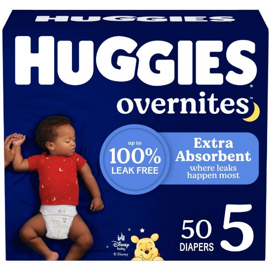 Picture of Huggies Overnites Size 5 Overnight Diapers (27+ lbs), 50 Ct, Packaging May Vary