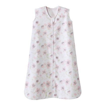 Picture of HALO SleepSack, 100% Cotton Wearable Blanket, Swaddle Transition Sleeping Bag, TOG 0.5, Wildflower Blush, Medium, 6-12 Months