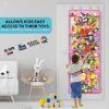 Picture of Storage for Stuffed Animal - Over Door Organizer for Stuffies, Baby Accessories, and Toy Plush Storage/Easy Installation with Breathable Hanging Storage Pockets Big Girls Chair Toddler Large Bag