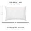 Picture of Little Sleepy Head Youth Pillow with Pillowcase 16x22, Soft Jumbo Toddler Pillow, Kids Pillow & Hypoallergenic Pillow Case - Best Kids Pillows for Sleeping, Perfect Kids Travel Pillow (White)
