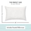 Picture of Little Sleepy Head Youth Pillow with Pillowcase 16x22, Soft Jumbo Toddler Pillow, Kids Pillow & Hypoallergenic Pillow Case - Best Kids Pillows for Sleeping, Perfect Kids Travel Pillow (Chevron Teal)