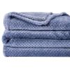 Picture of Fuzzy Throw Blanket, Plush Fleece Blankets for Adults, Toddler, Boys and Girls, Warm Soft Blankets and Throws for Bed, Couch, Sofa, Travel and Outdoor, Camping (Queen(80"x90"), XXL-Smoked Blue)
